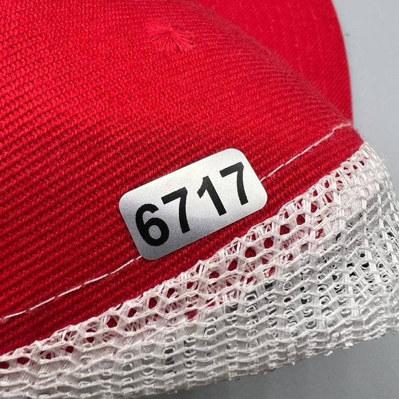 Los Angeles LA Angels MLB Sixth Man Trucker Hat Snap back Cap Red White Men - Picture 8 of 8